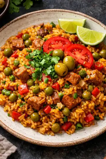 arroz con gandules puerto rican