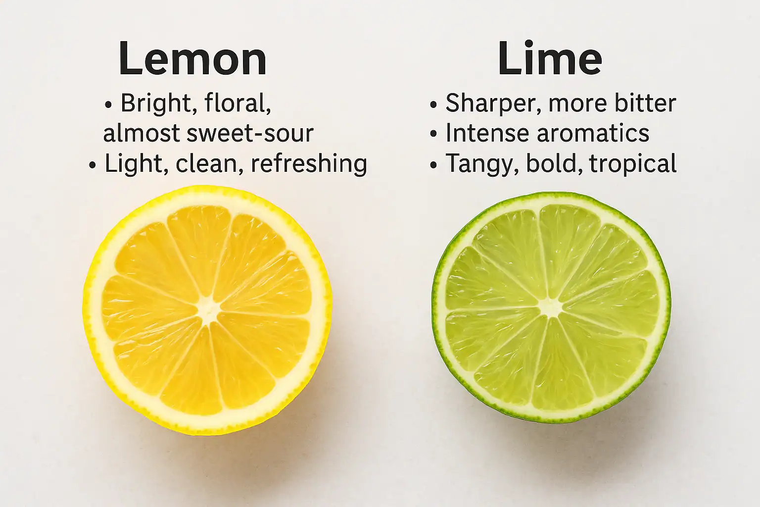 Lemon Juice vs Lime Juice in Cooking: What’s the Difference?