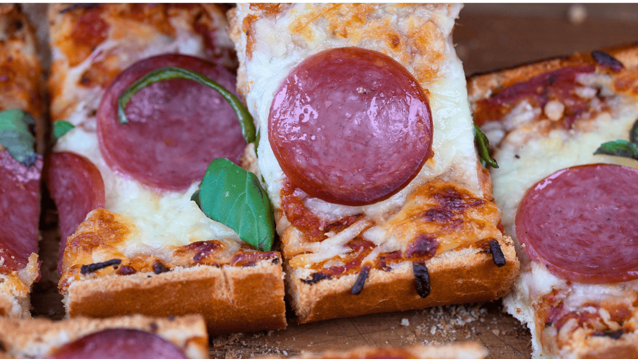 French Bread Pizza - step 1