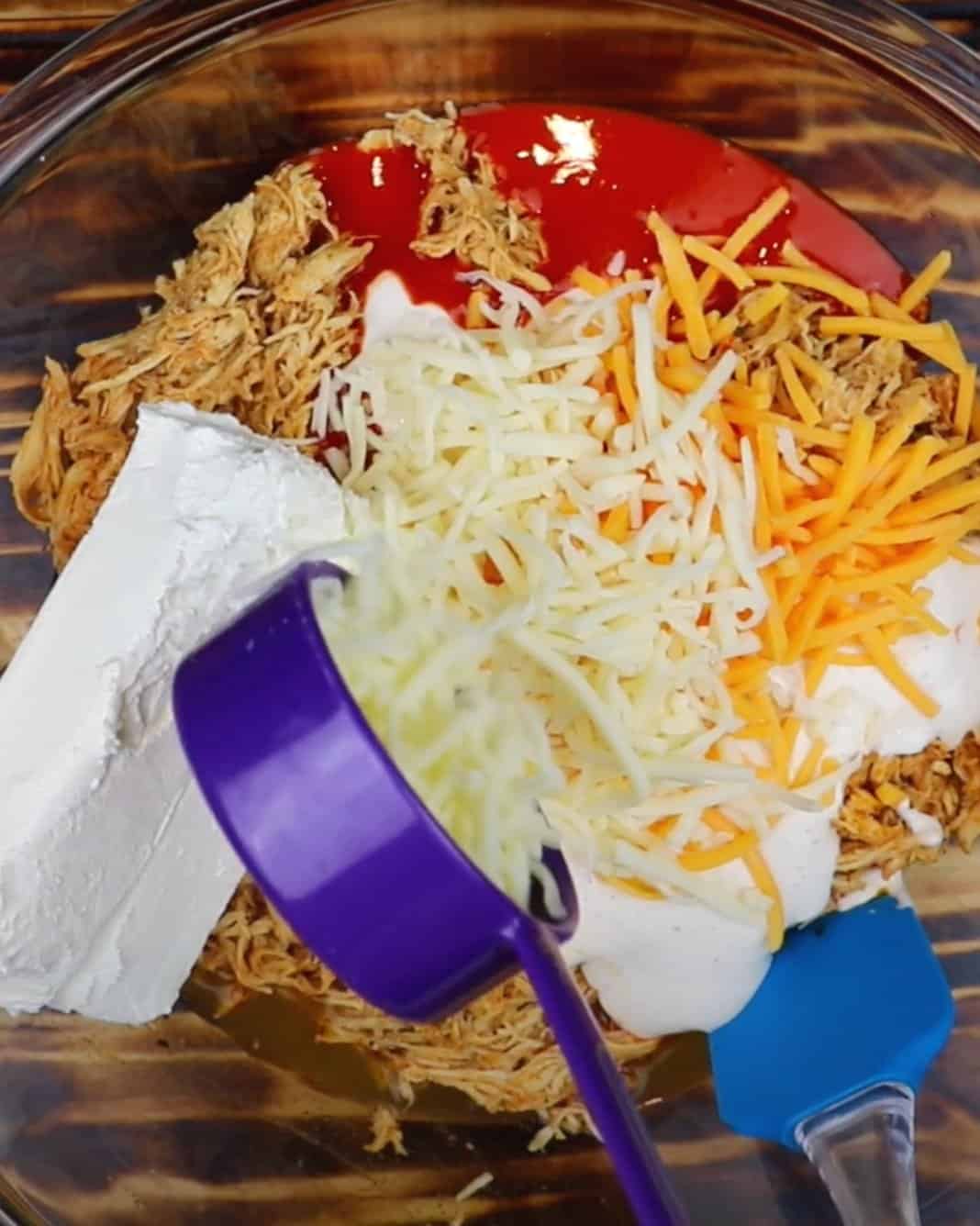 Buffalo Chicken Skillet Dip Halloween Idea - step 2