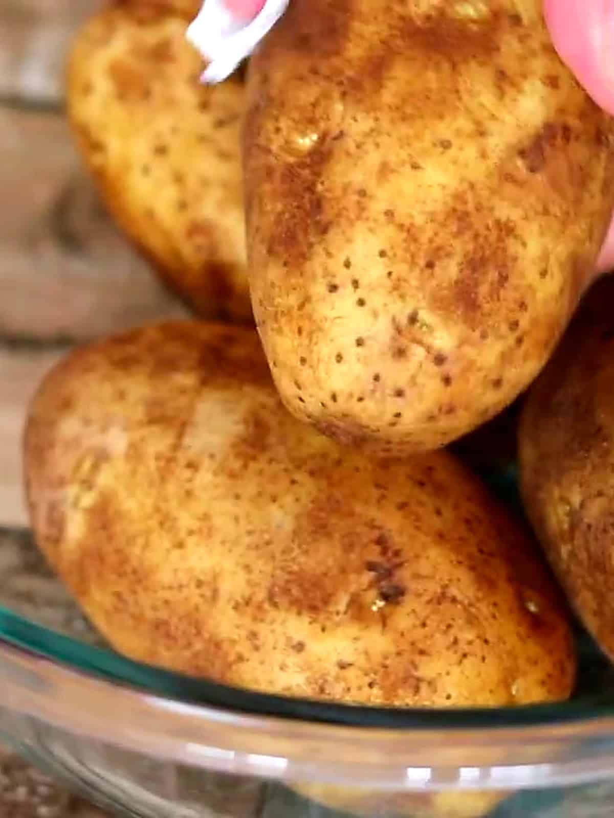 Air Fryer Twice Baked Potatoes - step 1 photo