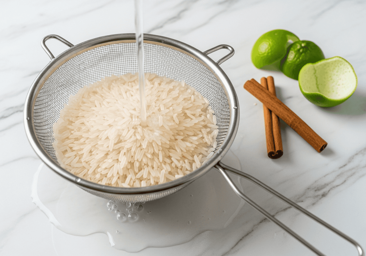 Preparing Arroz con Leche Dominicano
