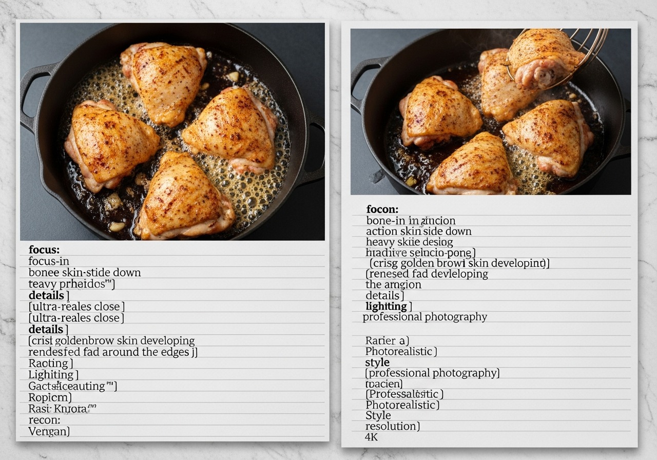 Chicken browning in a Dutch oven with golden crisp skin