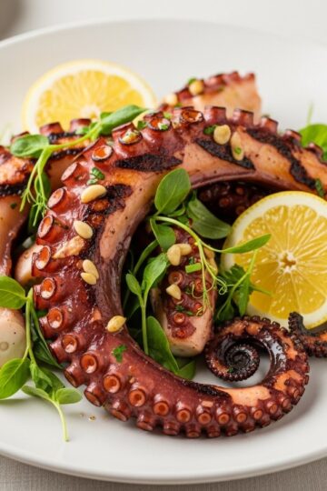 Best Grilled Octopus Recipe — food photography