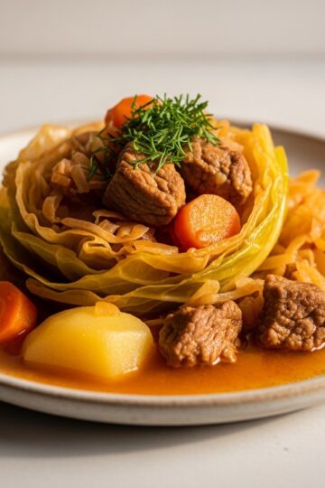 Cabbage Stew — food photography