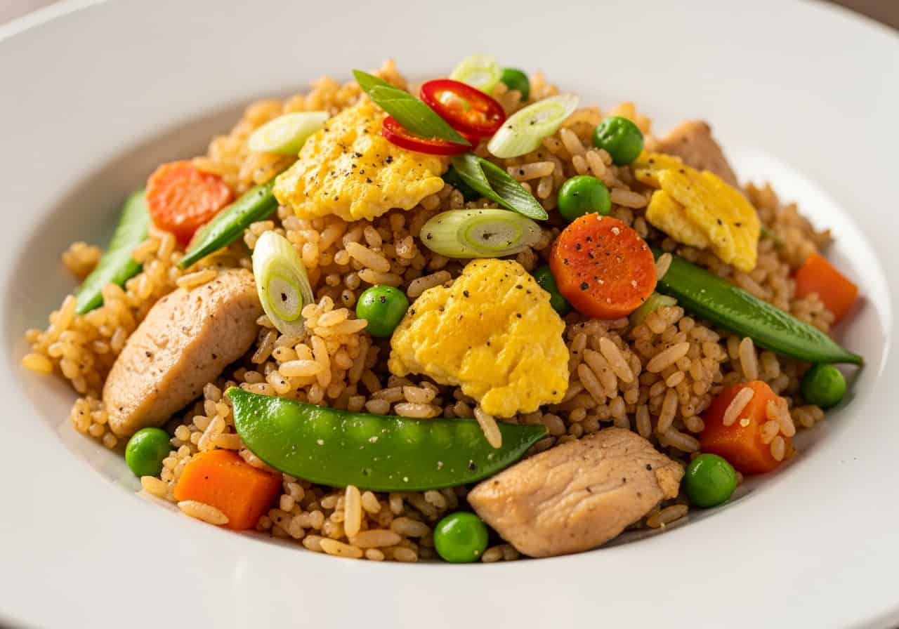 Chicken Fried Rice — food photography