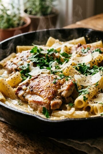 Creamy Garlic Butter Chicken Pasta (30-Minute One Pan)