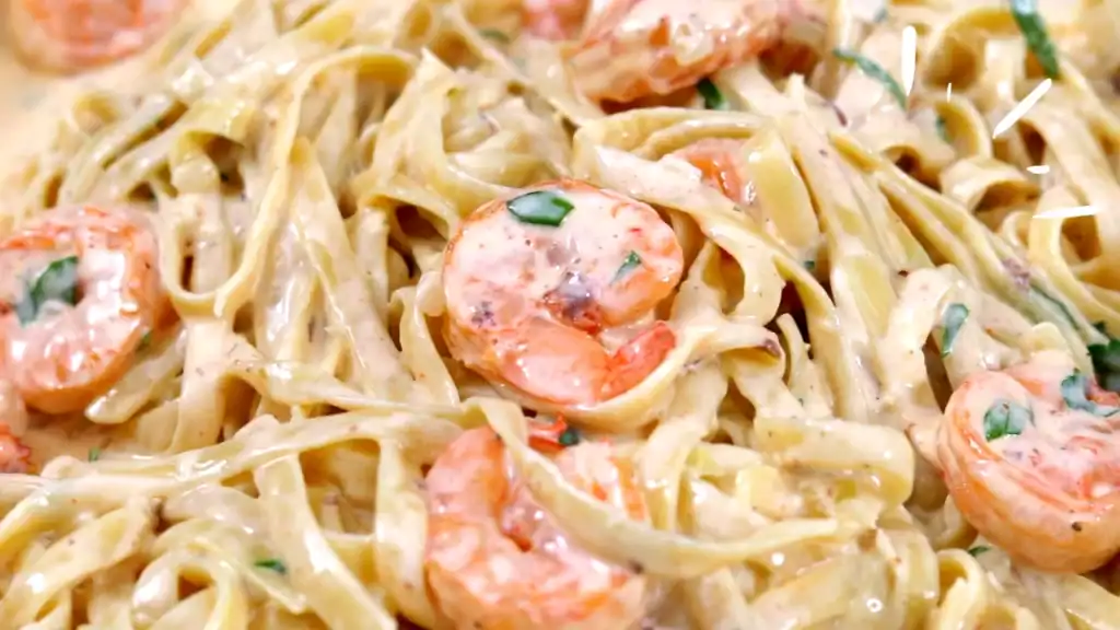 Creamy Shrimp Alfredo Pasta