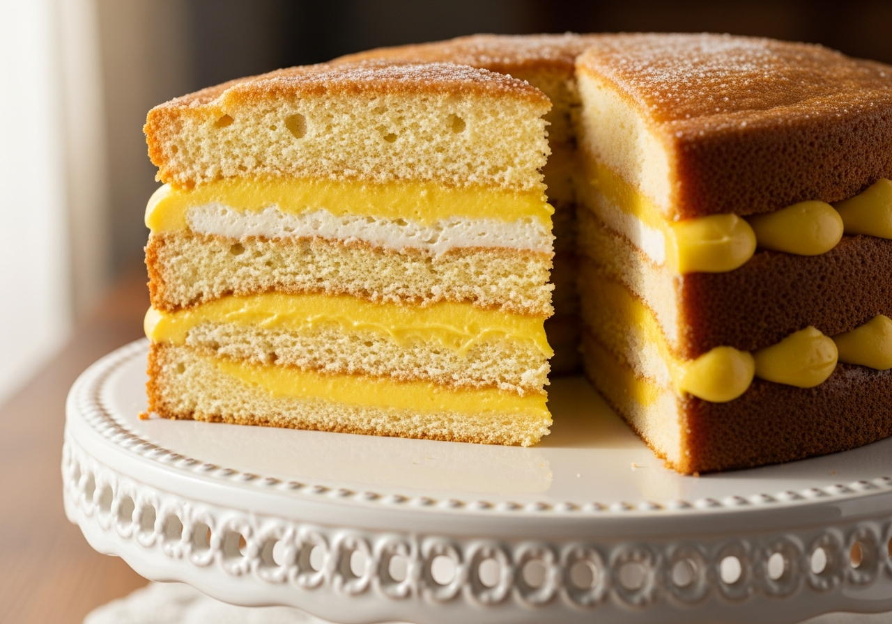 Crema Pastelera Dominicana plated and served