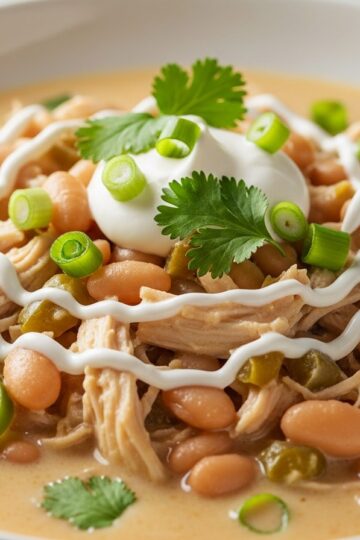 Crockpot Marry Me White Chicken Chili — food photography
