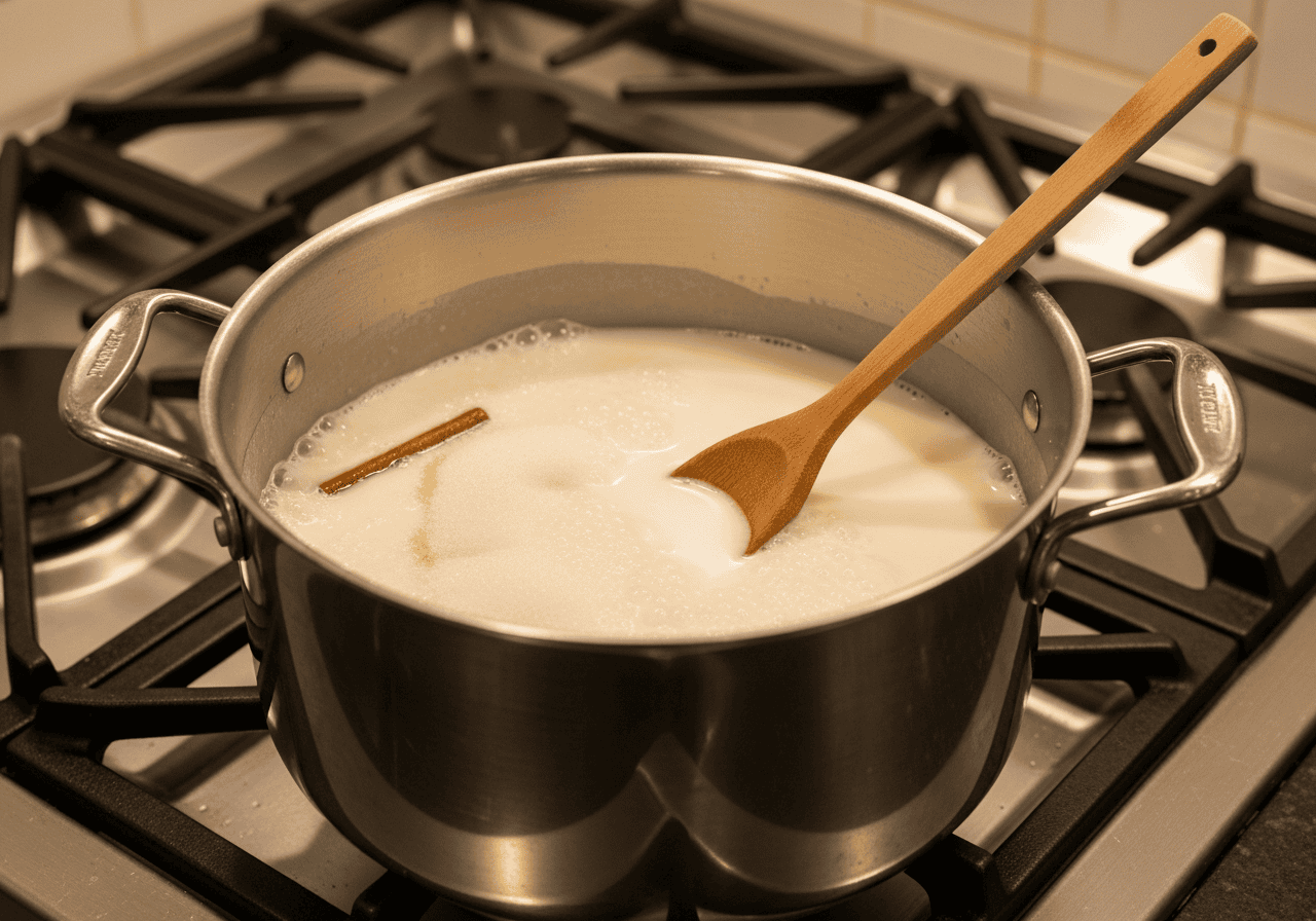 Preparing Dulce de Leche en Tabla