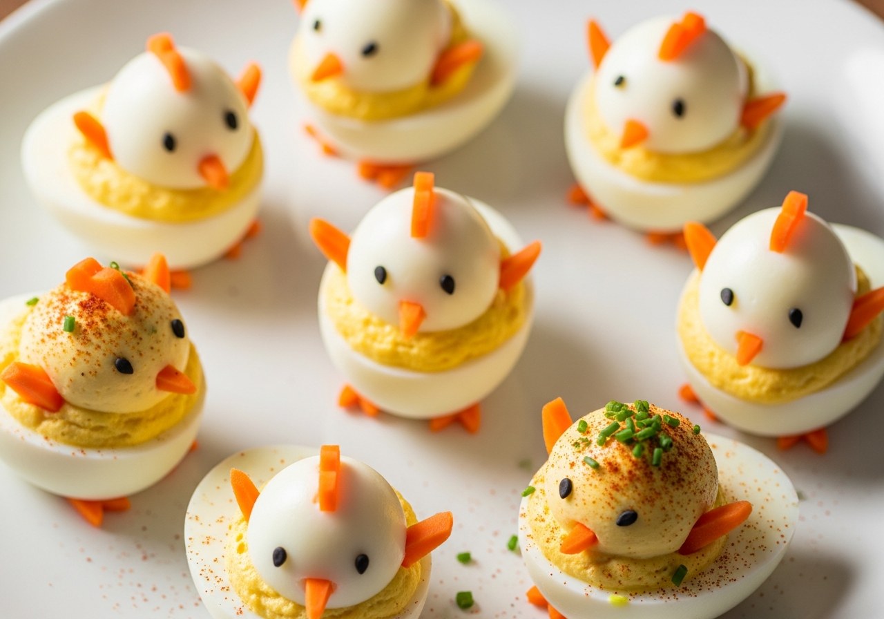 Easter Chick Deviled Eggs Recipe (So Cute & Easy) — food photography