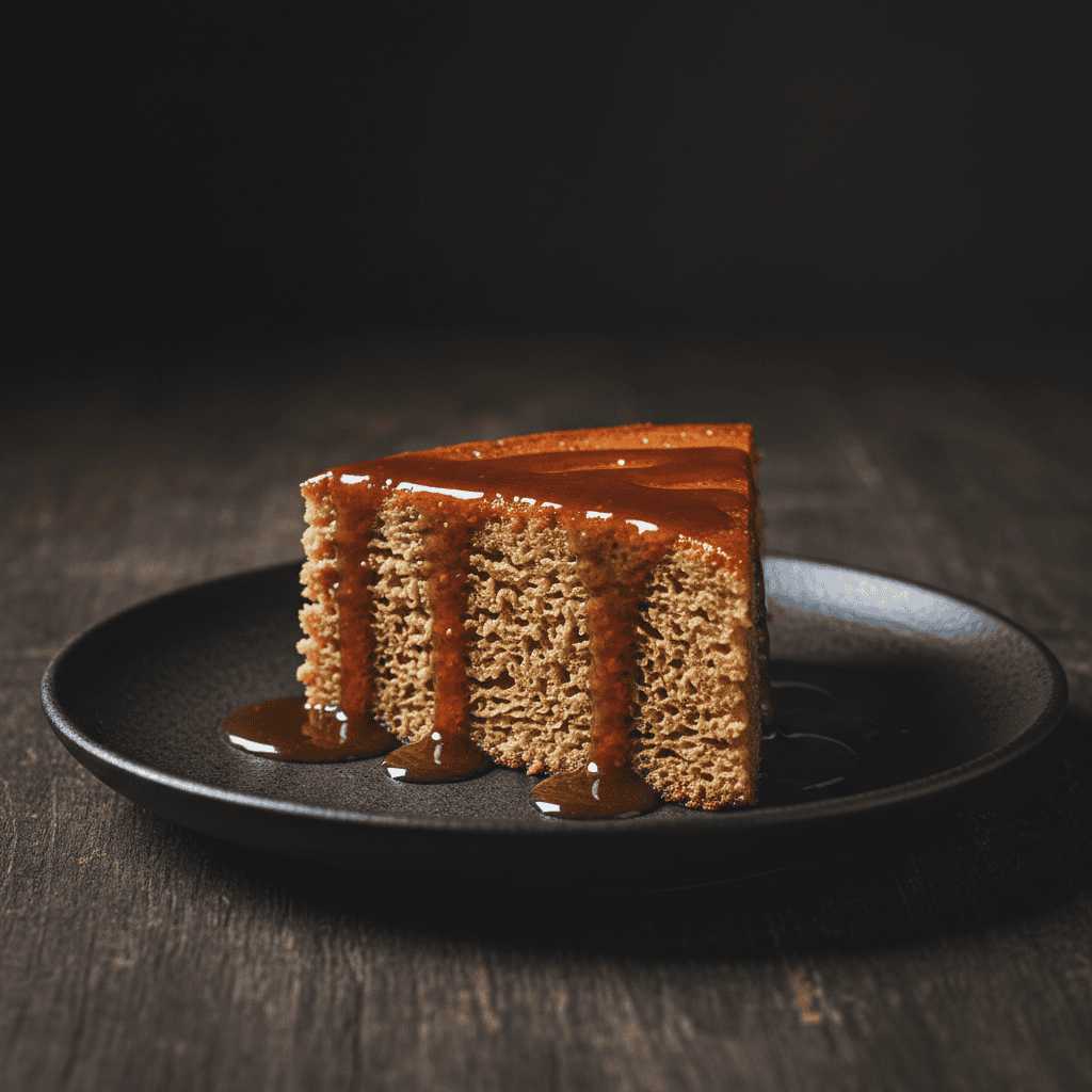 Slice of Dominican flan de pan showing dense custard interior with caramel on top