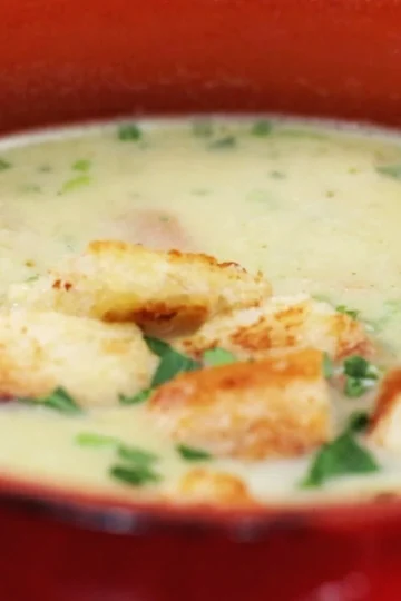 Creamy Garlic Soup Italian Style