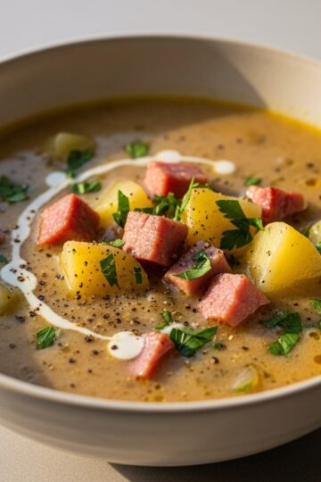 Ham and Potato Soup — food photography