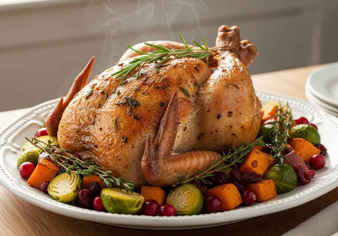 Holiday Spatchcock Chicken — food photography