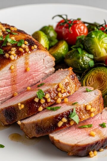 Honey Garlic Roasted Pork Tenderloin: A Savory Symphony of Flavors — food photography
