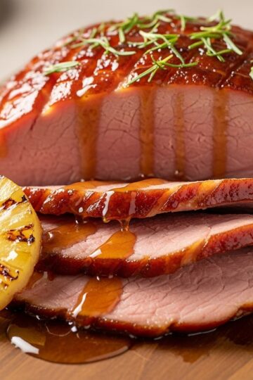 Honey Glazed Ham Perfection — food photography