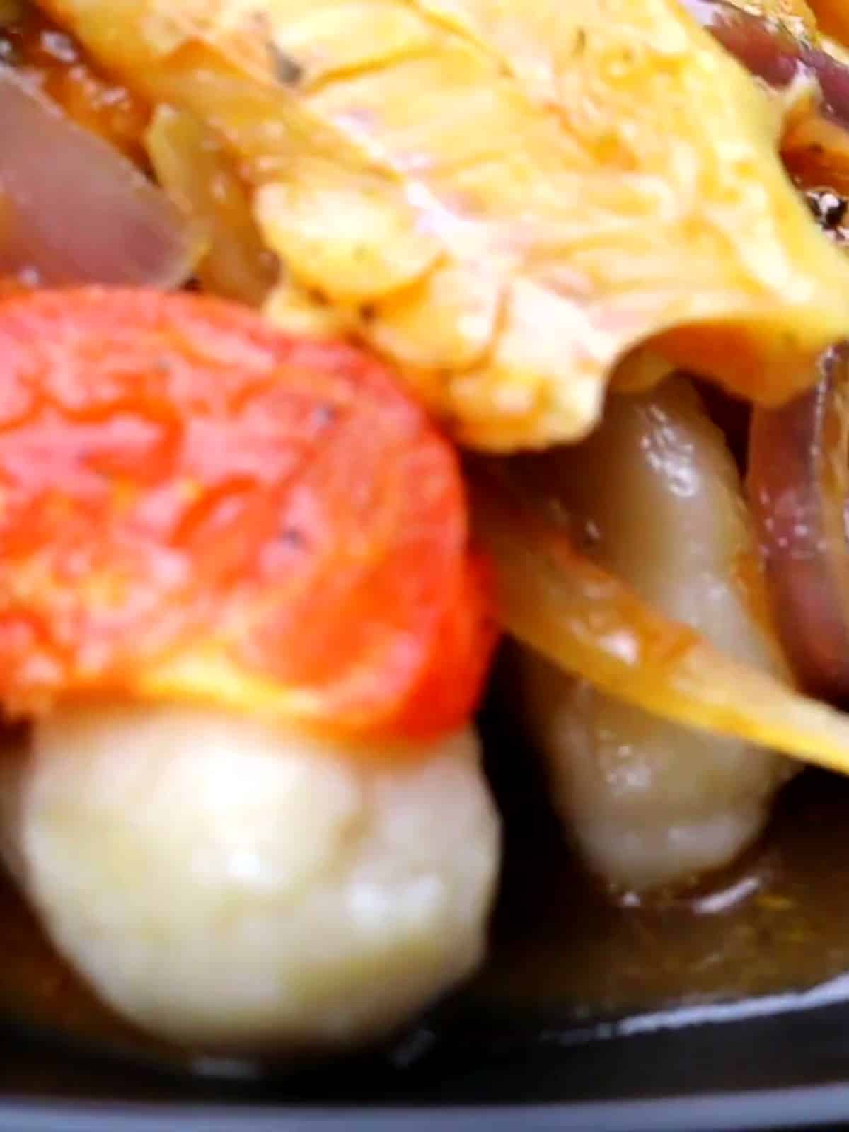 Finished guanimos con bacalao plated and ready to serve