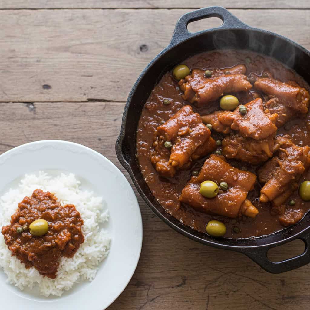 Dominican Braised Pig Feet (Patas de Cerdo Guisadas)
