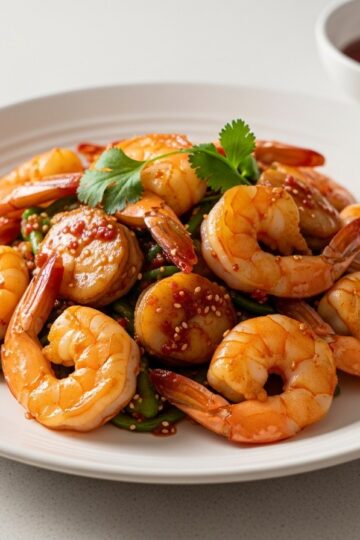 Spicy Gochujang Scallops & Shrimp – Creamy, Bold & Irresistible! — food photography