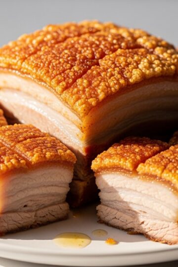 2 Lbs of Crispy Pork Belly in One Air Fryer Batch! — food photography