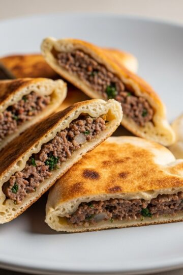 Lebanese Arayes — food photography