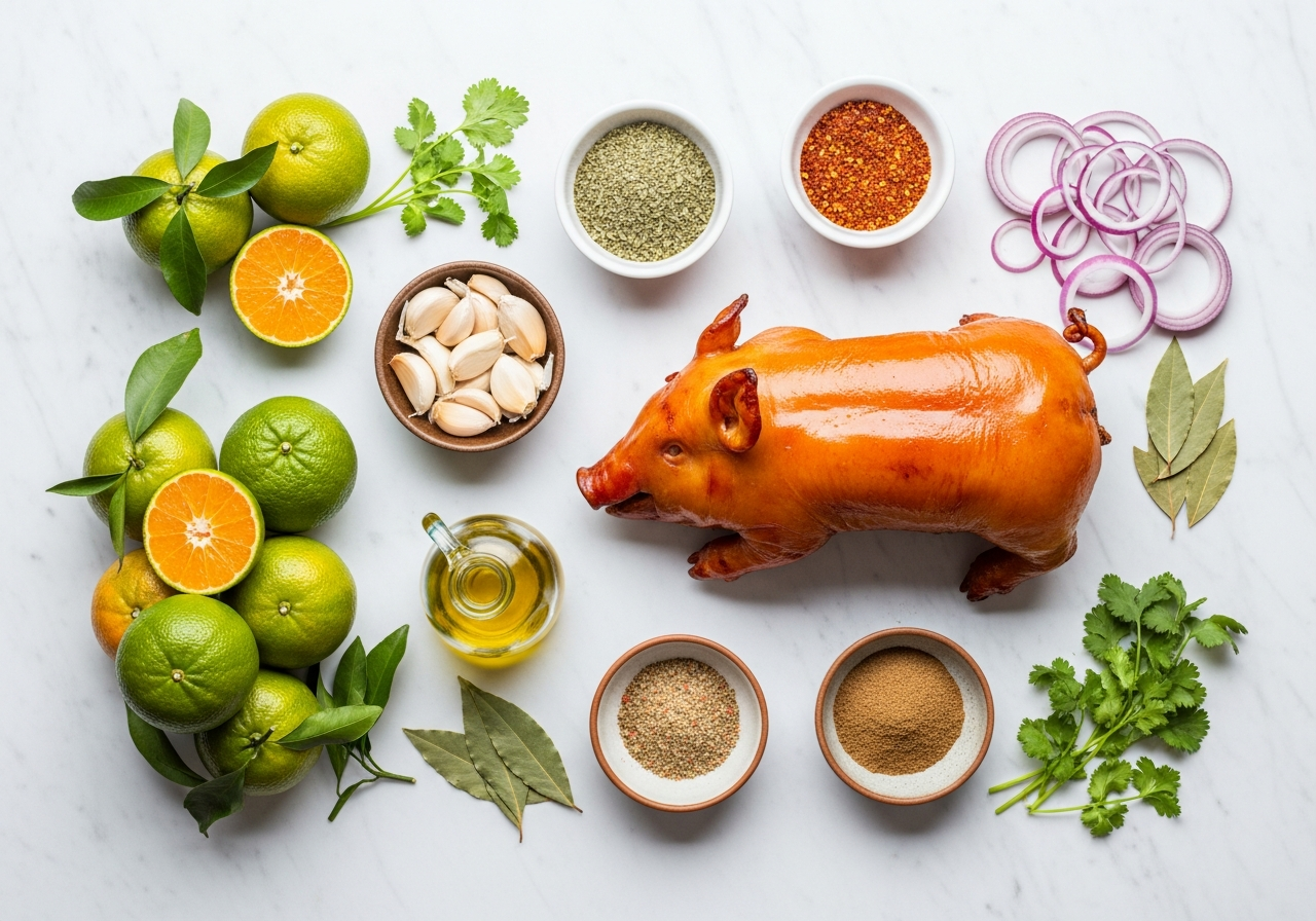 Ingredients for Lechon Asado Dominicano