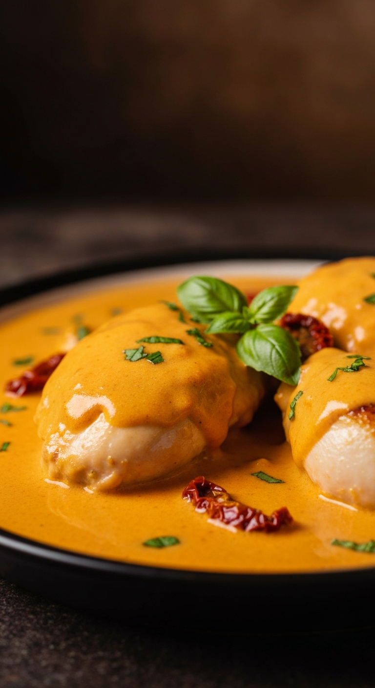 Close-up of Marry Me Pollo Guisado