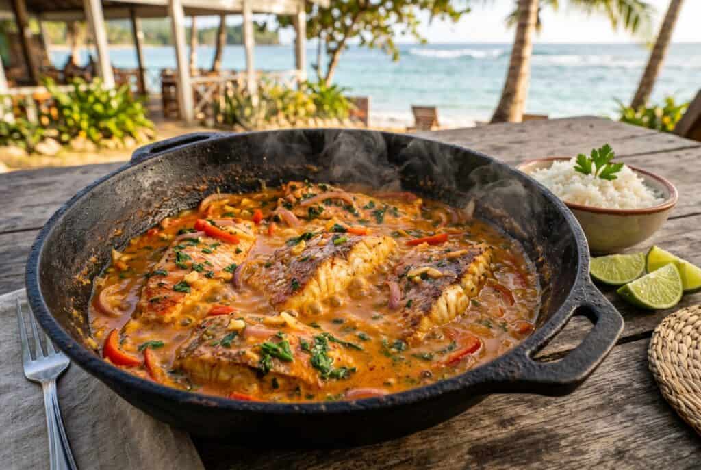 Pescado con Coco — Samaná Fish in Coconut