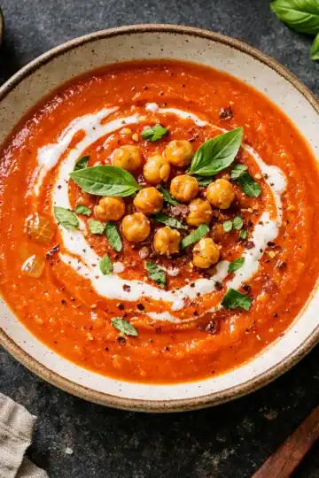 roasted red pepper tomato soup