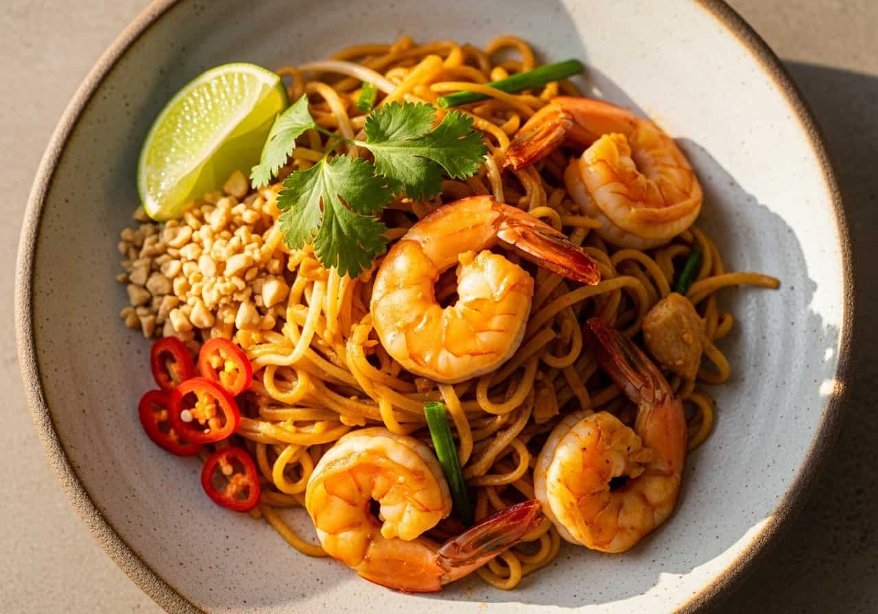 Shrimp Pad Thai Shrimp Pad Thai — food photography