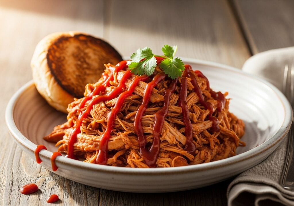 Slow Cooker BBQ Pulled Chicken