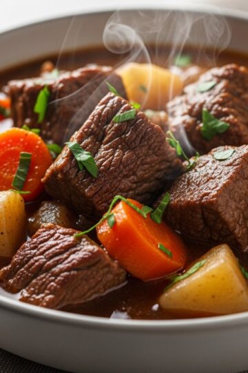 Slow Cooker Beef Stew Recipe (Hearty, Tender & Packed with Flavor) — food photography