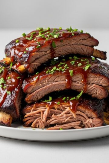 Slow Cooker Ribs — food photography