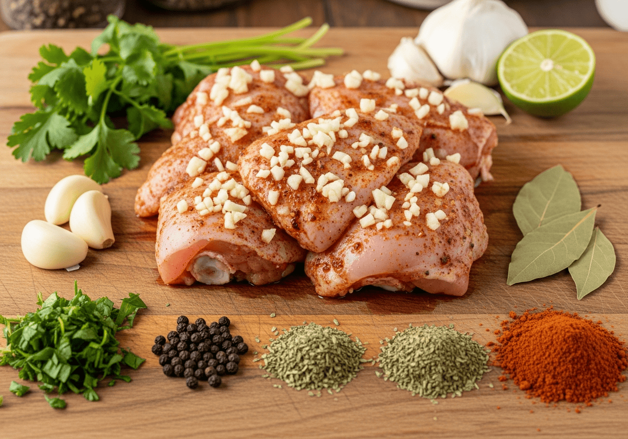 Preparing Sopa de Pollo Dominicana
