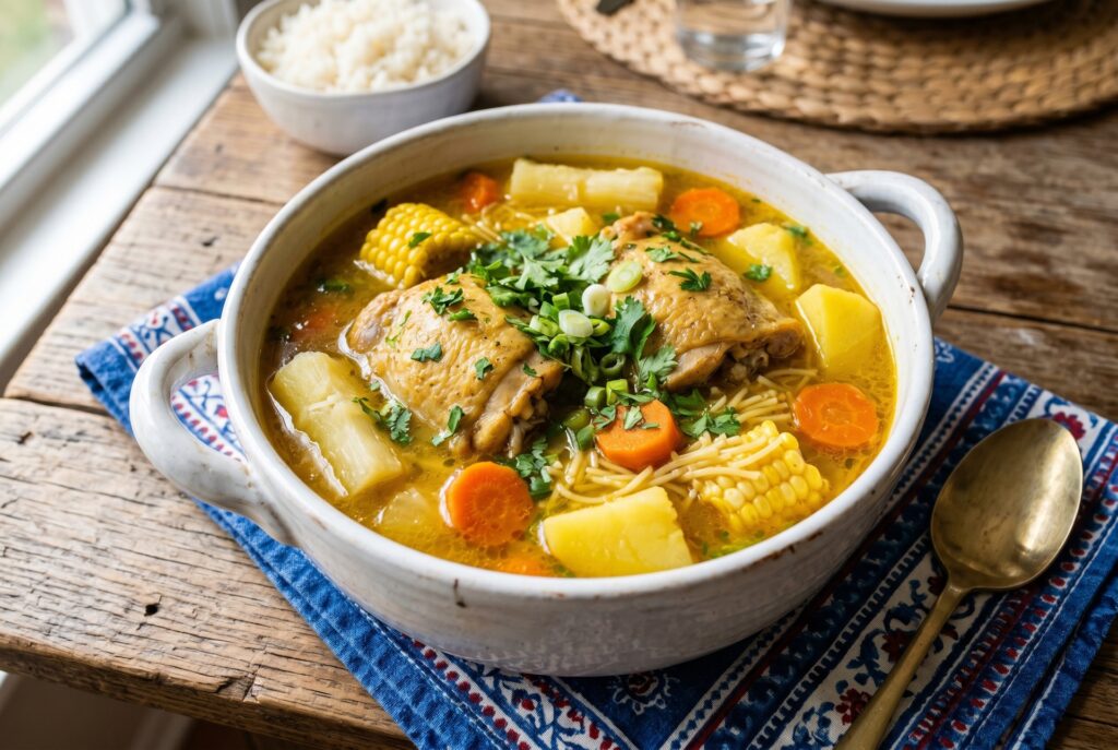 Sopa de Pollo Dominicana
