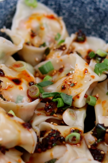Spicy Shrimp Wontons