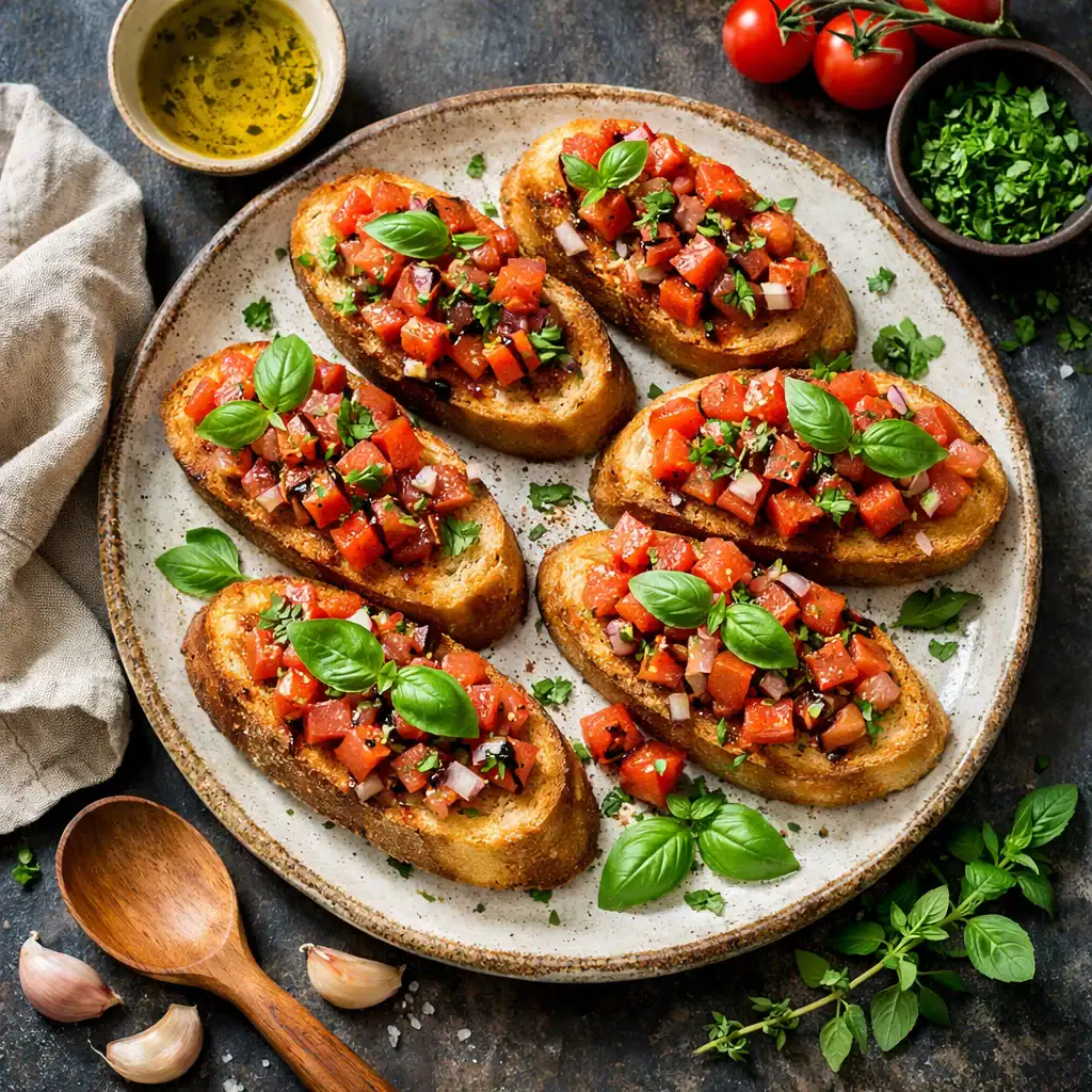 easiest italian bruschetta